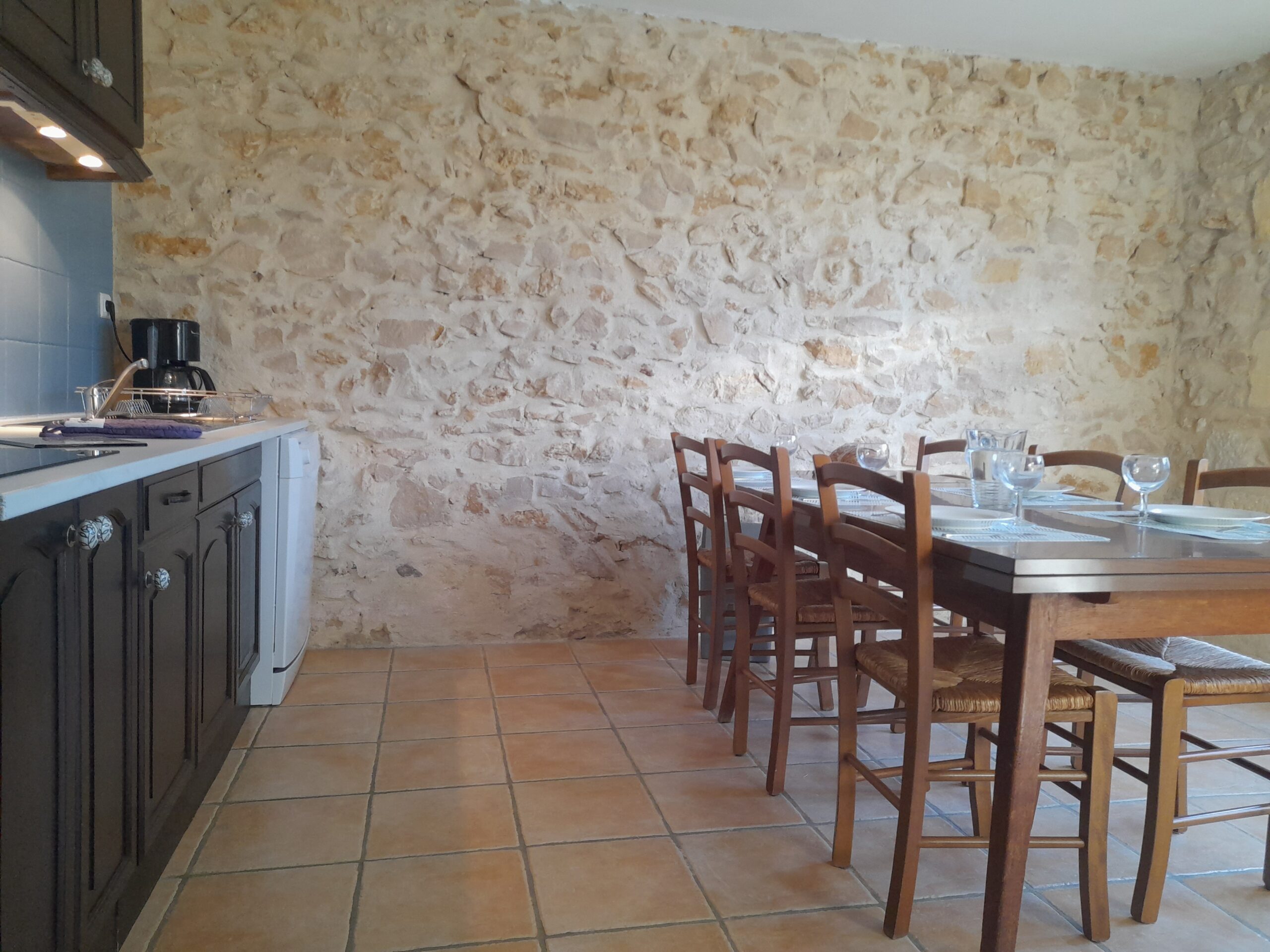 terrace of 5 guest holiday rental-la terrasse du gite 5 personnes-Bergerac